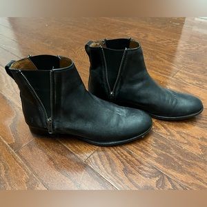 Frye Leather Booties Black